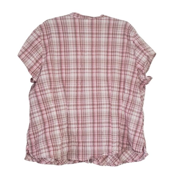 Vintage Y2K Faded Glory Womens Button Down Shirt Size 22/24 Western Boho Preppy - Picture 2 of 9